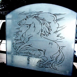 Glass - Etched, Designed & Sandblasted