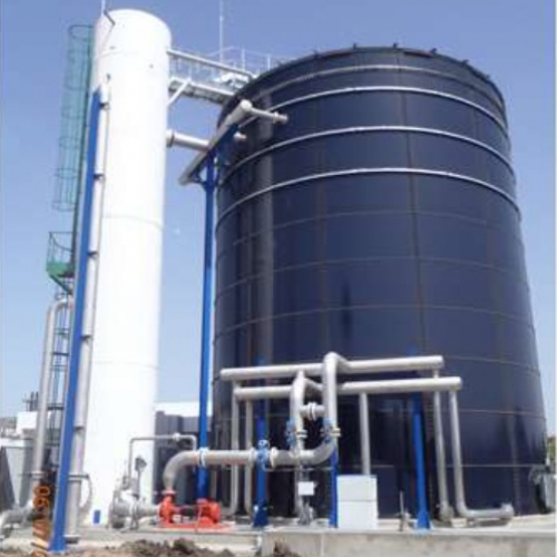 Cylindrical Glass Lined Steel Storage Tanks