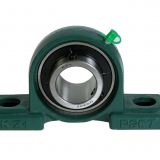 Cast Iron Bearing Units - The main feature of cast iron bearing units is their ability to support heavy loads without generating vibrations. This type of bearing unit can be supplied with a special lubricator allowing the periodic re-greasing of the bearing.